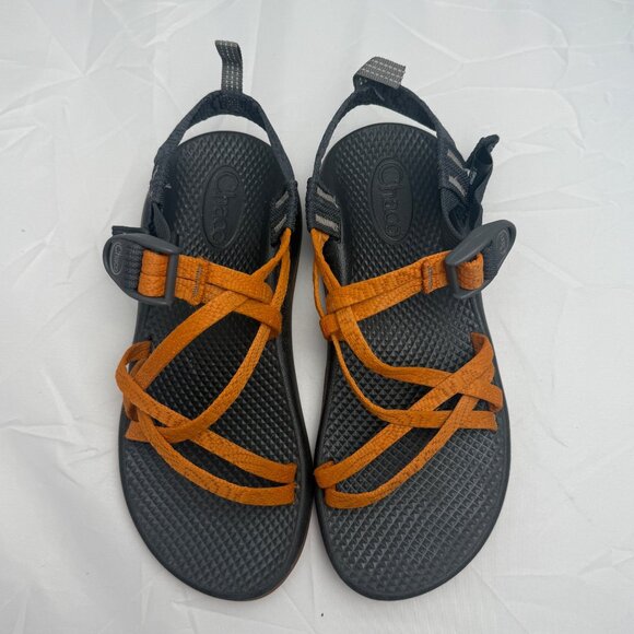 Chaco Z Volv 2 Womens Outdoor Sandals Size 5 Adjustable Black/Orange - Picture 6 of 15